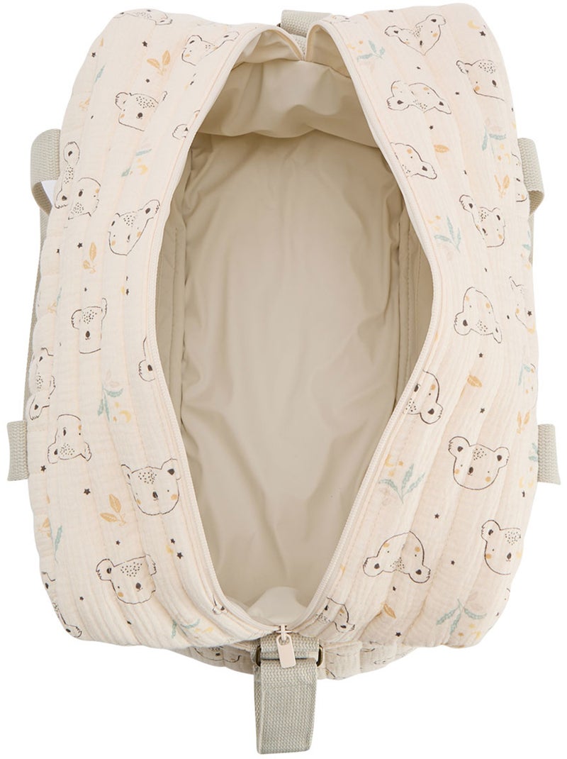 Mini Dream katoenen gaas luiertas Ecru - Kiabi