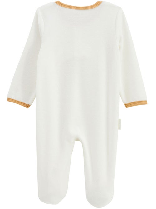 Mini Dream velours babypyjama met brugsluiting - Kiabi