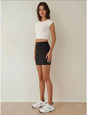 Mini-jupe ajustée taille haute hiccup