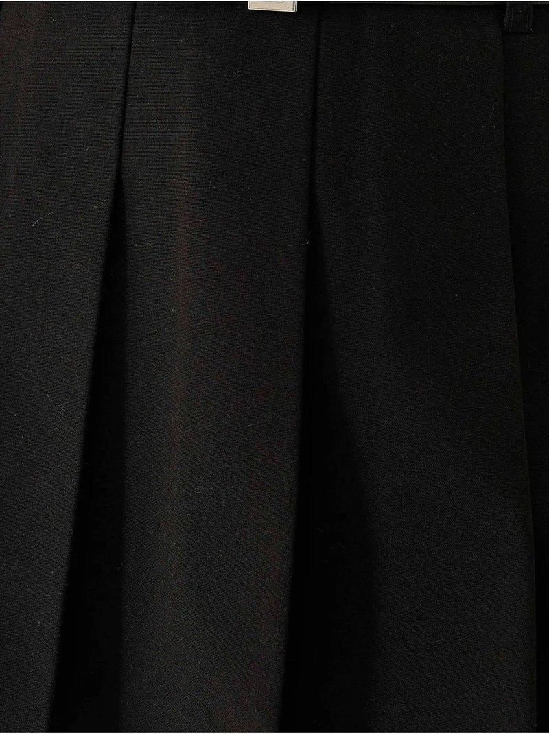 Mini-jupe ceinturée hiccup Noir - Kiabi