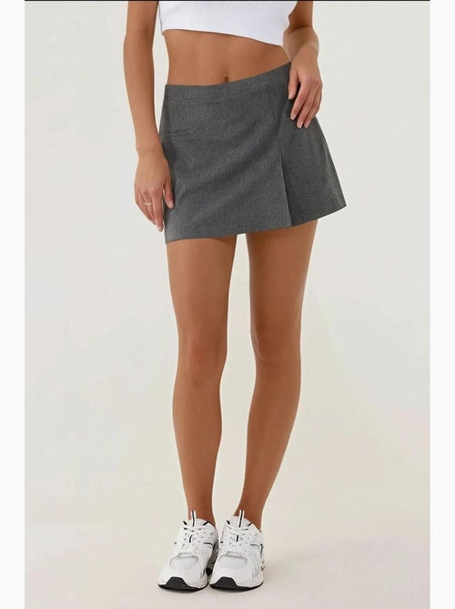 Mini-jupe droite taille haute hiccup - Kiabi