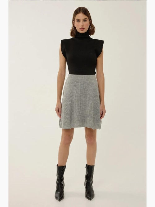 Mini-jupe en tricot hiccup - Kiabi Mini-jupe en tricot hiccup - Kiabi