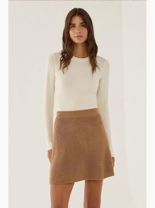 Mini-jupe en tricot hiccup - Kiabi Mini-jupe en tricot hiccup - Kiabi