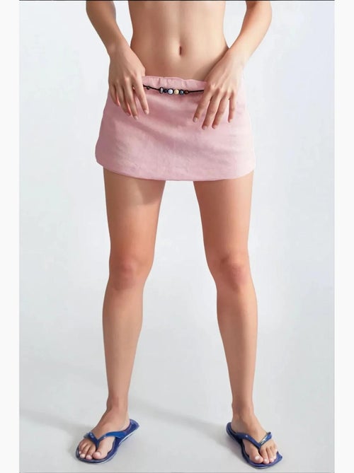 Mini-jupe taille basse hiccup - Kiabi