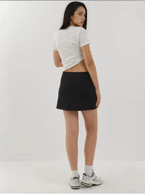 Mini-jupe texturée avec taille élastique hiccup - Kiabi
