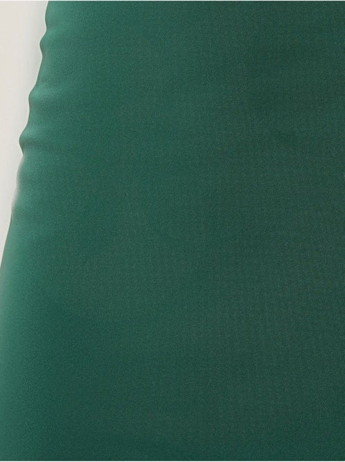 Mini-jupe unie en satin - Kiabi