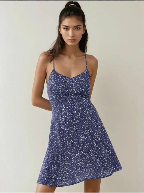 Mini-jurk met bloemenpatroon hiccup - Kiabi