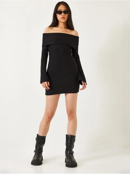 Mini-jurk met blote schouders in slim fit lucci - Kiabi