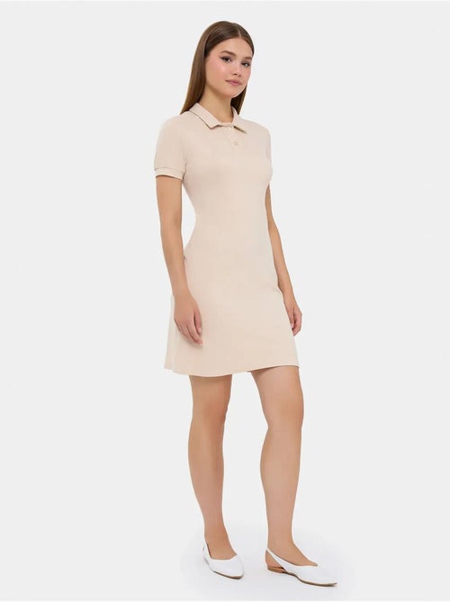 Mini-jurk met knoopdetails hiccup - Kiabi Mini-jurk met knoopdetails hiccup - Kiabi