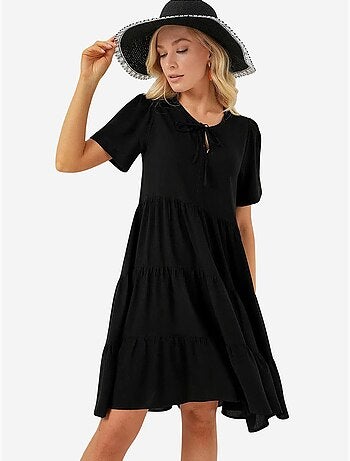 Mini-jurk met korte mouwen bdart