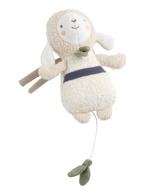 Mini-knuffel met muziek, gemaakt van biologisch katoen met bouclé-structuur - Kiabi Mini-knuffel met muziek, gemaakt van biologisch katoen met bouclé-structuur - Kiabi