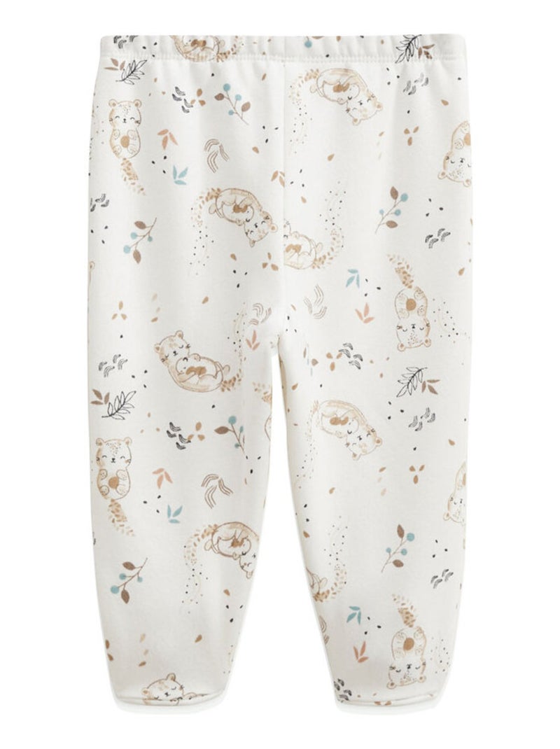 Mini Loutre babyset: sweatshirt en fleecebroek Bruin - Kiabi