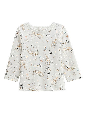 Mini loutre fleece babyoveralls en t-shirtset