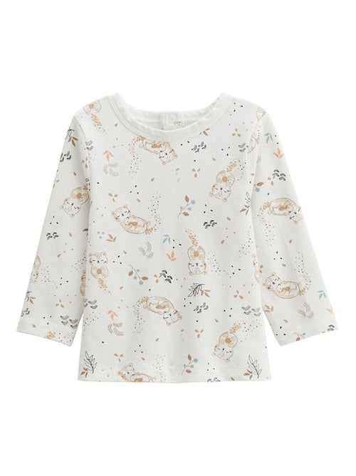 Mini Loutre fleece babyoveralls en t-shirtset - Kiabi