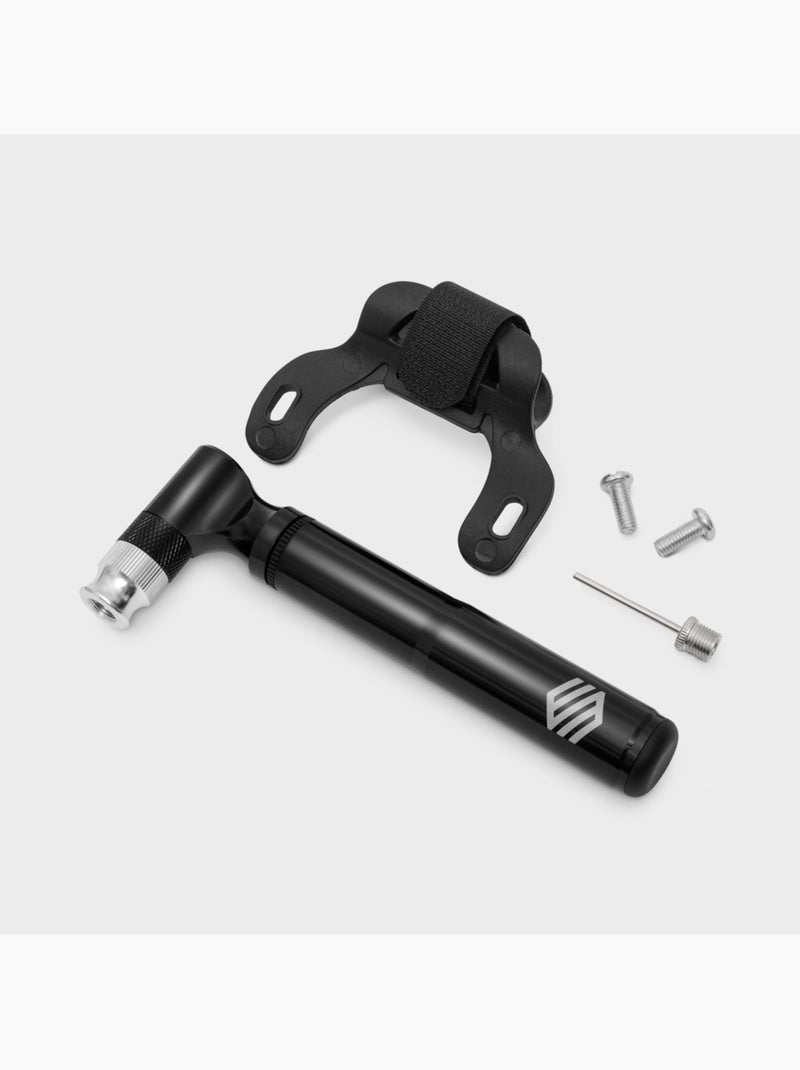 Mini-pompe de vélo cyclisme homme et femme compact air Noir - Kiabi