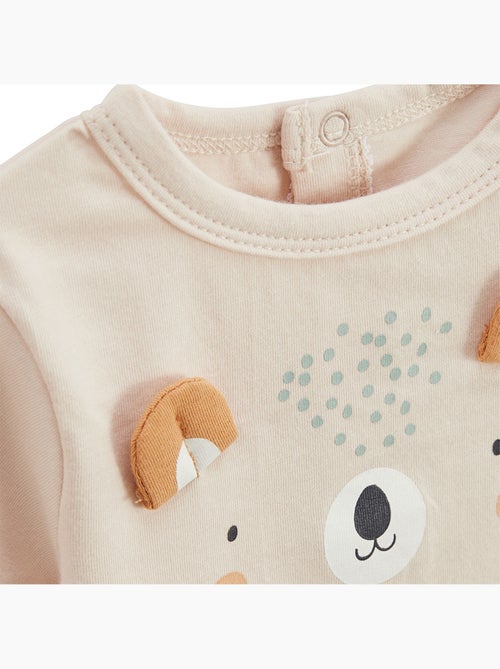 Mini Rêve babyset: t-shirt en short van katoenen gaas. - Kiabi