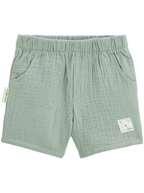 Mini Rêve babyset: t-shirt en short van katoenen gaas. - Kiabi