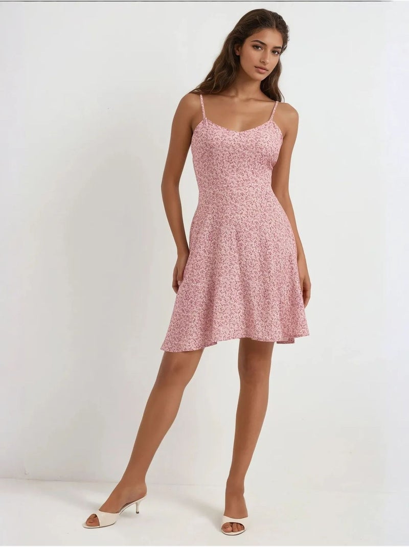 Mini robe à motifs floraux. Hiccup Rose dragée - Kiabi