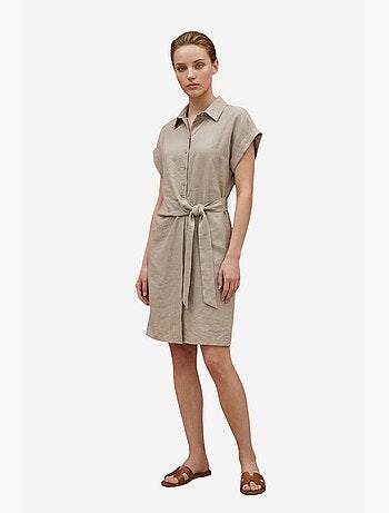 Mini robe-chemise en popeline de coton my fashion