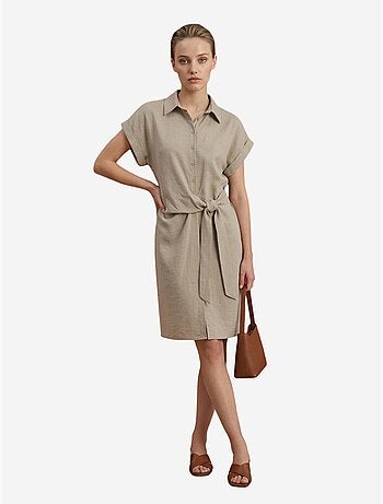 Mini robe-chemise en popeline de coton my fashion