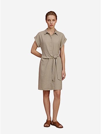 Mini robe-chemise en popeline de coton my fashion