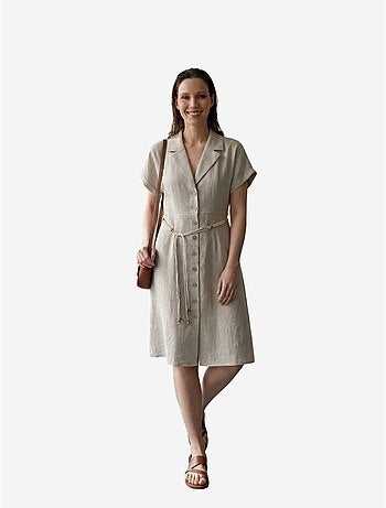 Mini robe-chemise en popeline de coton my fashion