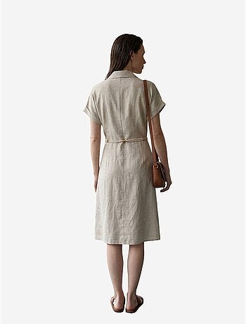 Mini robe-chemise en popeline de coton my fashion