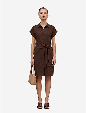 Mini robe-chemise en popeline de coton my fashion
