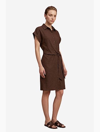 Mini robe-chemise en popeline de coton my fashion