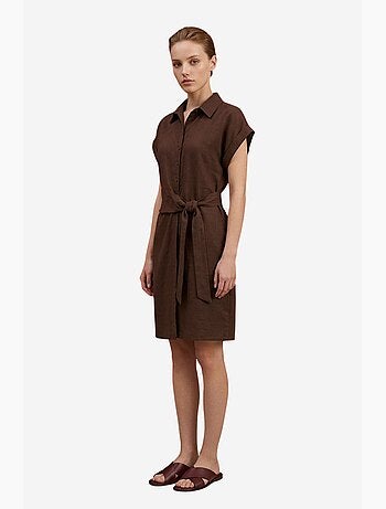 Mini robe-chemise en popeline de coton my fashion