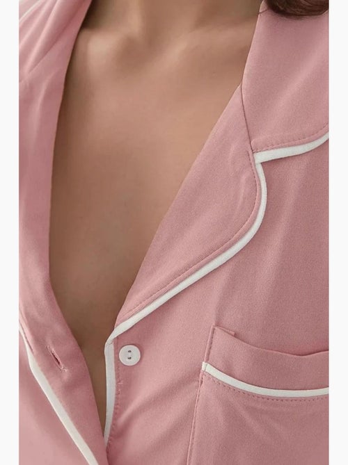 Mini-robe décontractée à col chemise hiccup - Kiabi