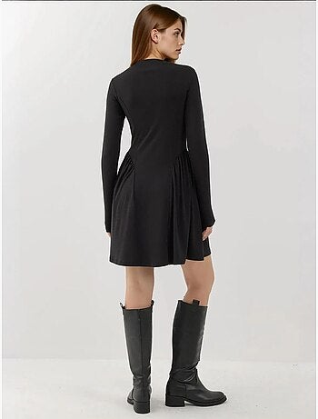 Mini-robe texturée à col bateau hiccup
