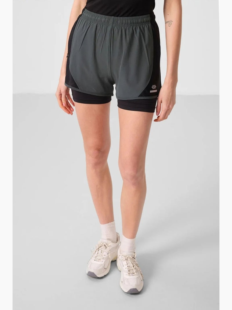 Mini short femme à enfiler tommy Vert olive - Kiabi