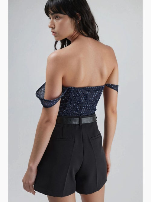 Mini-shorts met hoge taille en wijde pijpen hiccup - Kiabi