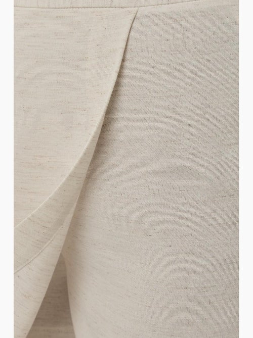 Mini-skorts met textuur en linnenlook hiccup - Kiabi