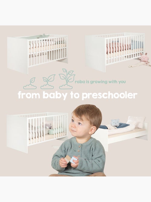 Minimalistisch combi-babybed 70 x 140 cm 'selva' roba - Kiabi