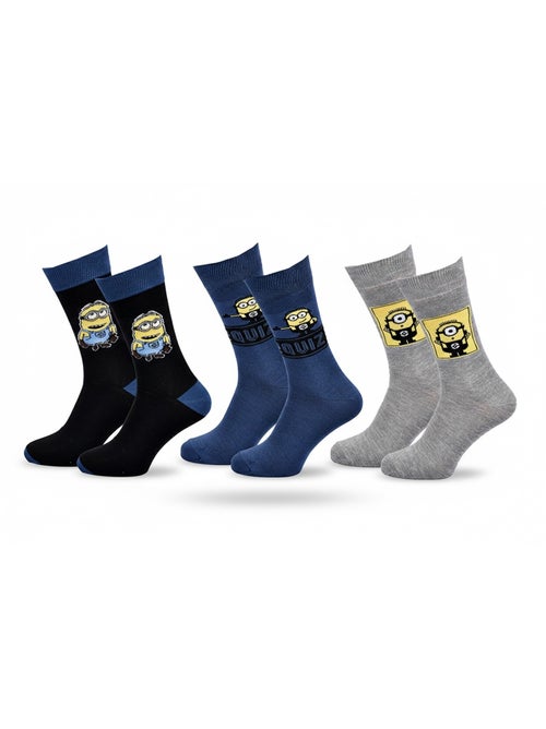 Minions - herensokken licentie set van 3 - Kiabi Minions - herensokken licentie set van 3 - Kiabi