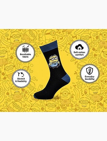 Minions - sokken heren licentie set van 4