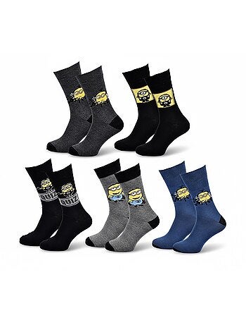 Minions - sokken heren licentie set van 5