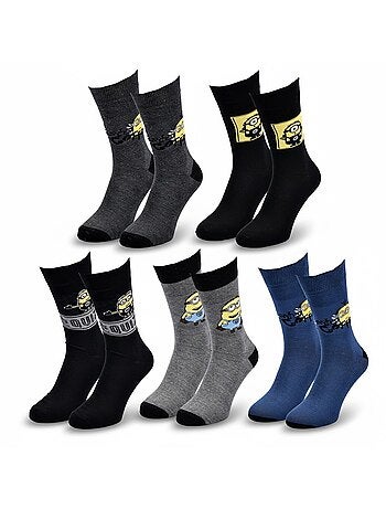 Minions - sokken heren licentie set van 5