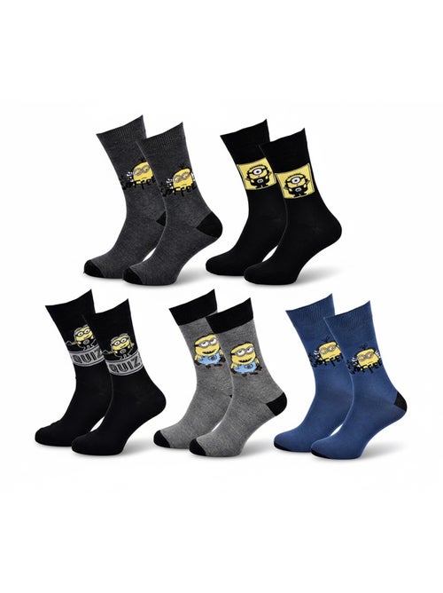 Minions - sokken heren licentie set van 5 - Kiabi Minions - sokken heren licentie set van 5 - Kiabi