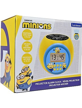 Minions projector wekker met timer