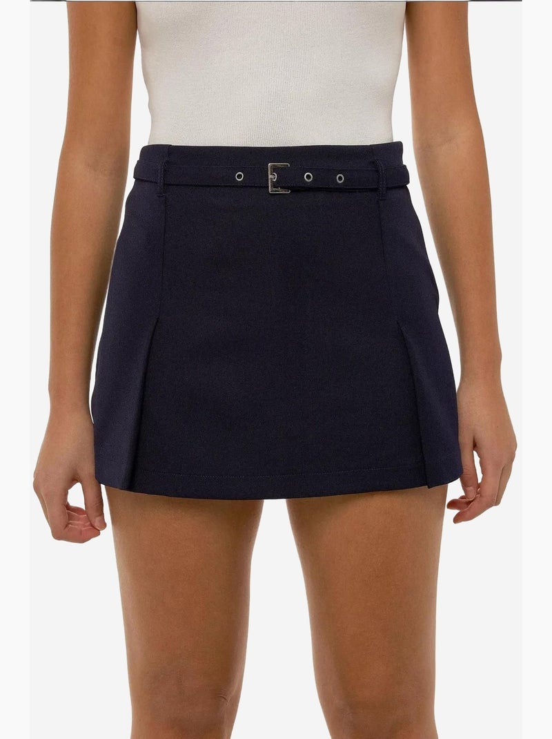 Minirokjes met riem hiccup Blauw - Kiabi