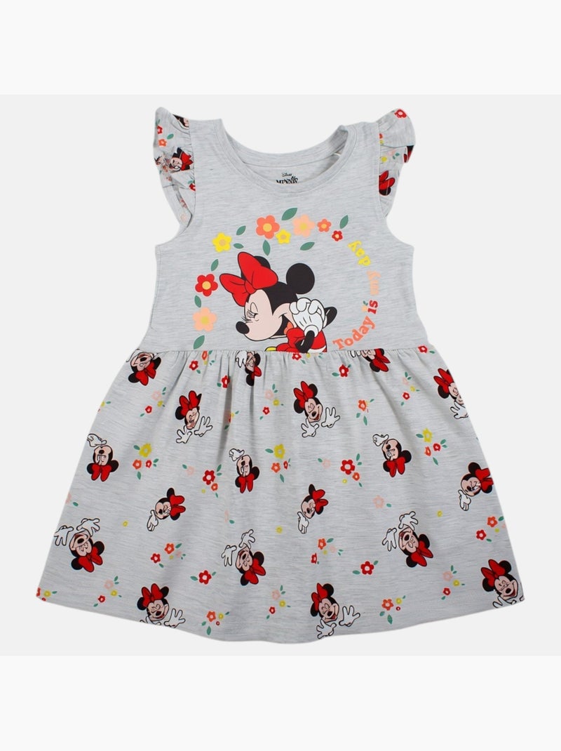 Minnie - Jurk  meisje Grijs - Kiabi
