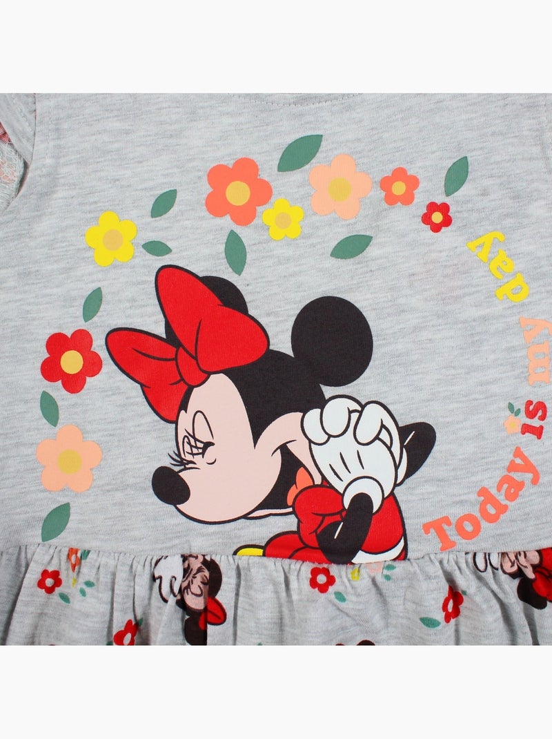 Minnie - Jurk  meisje Grijs - Kiabi