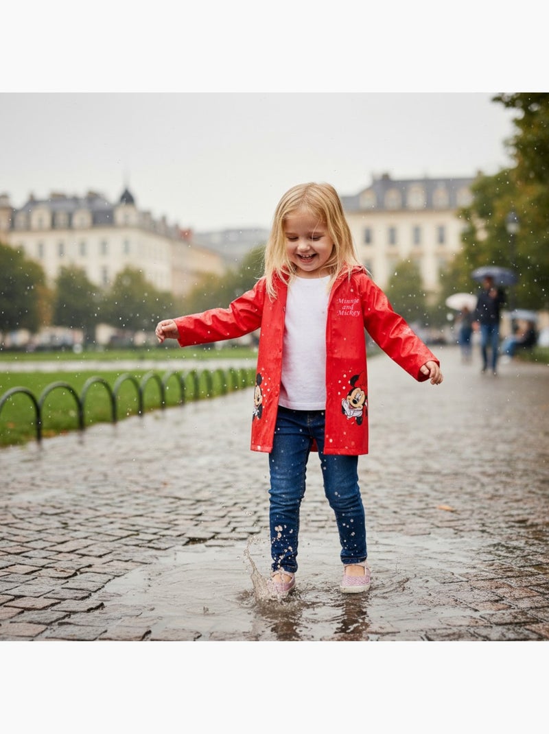 Minnie - Kinder regenjas  en Mickey Rood - Kiabi