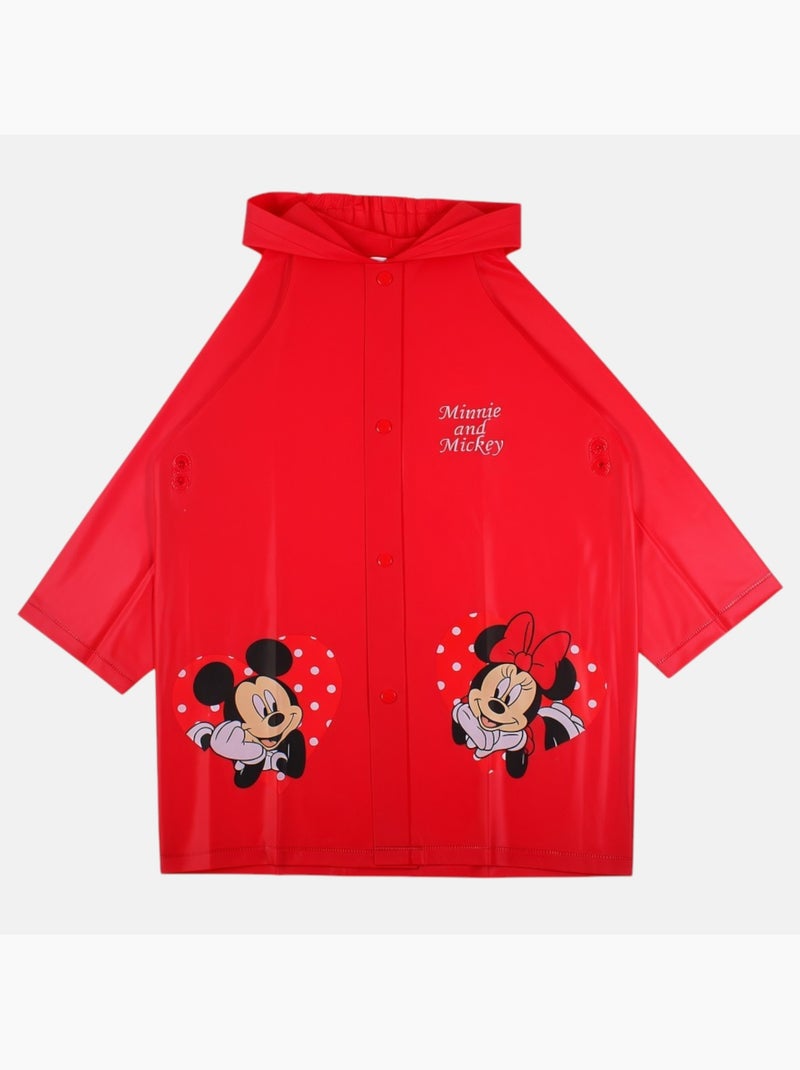 Minnie - Kinder regenjas  en Mickey Rood - Kiabi