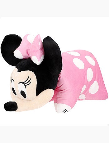 Minnie coussin 2 en 1 en peluche douce et veloutée