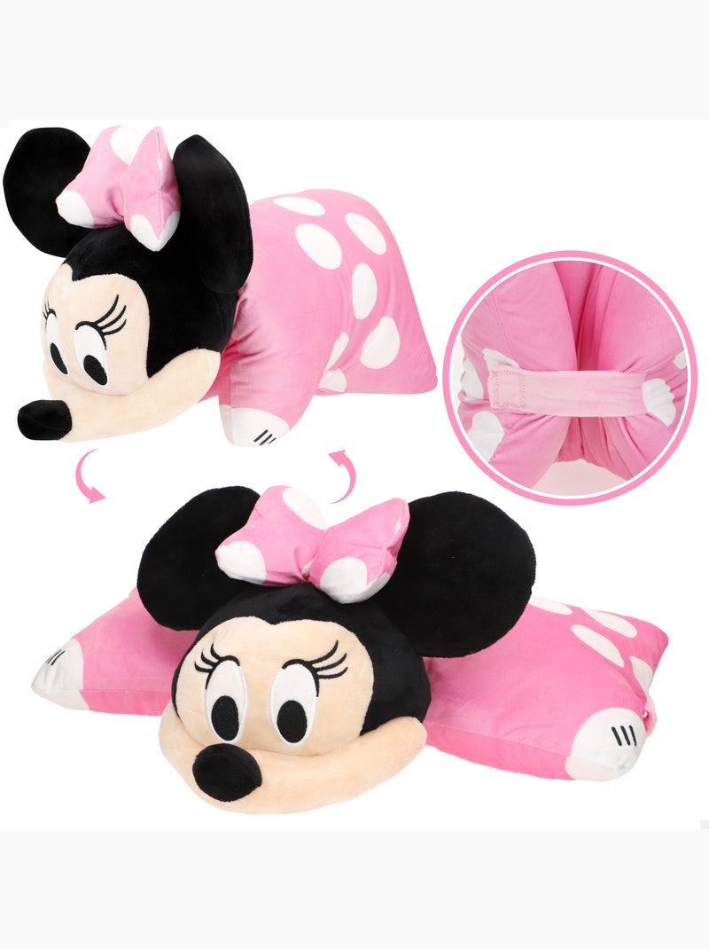 Minnie coussin 2 en 1 en peluche douce et veloutée Rose - Kiabi