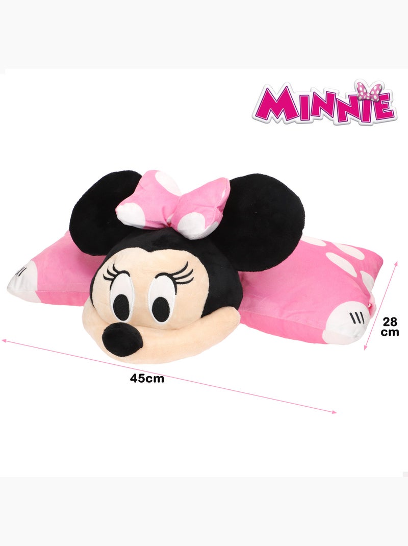 Minnie coussin 2 en 1 en peluche douce et veloutée Rose - Kiabi